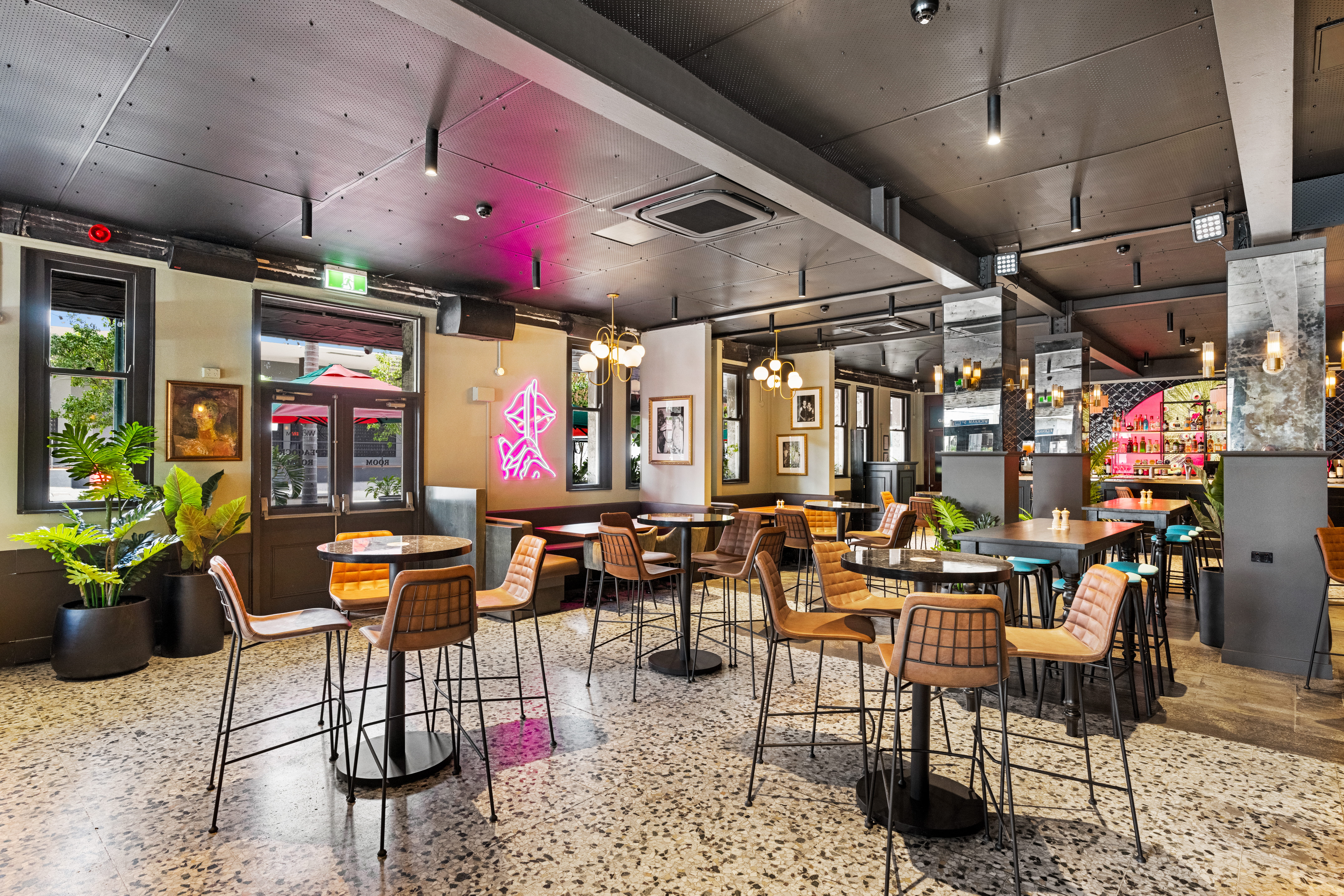 venue image bar stool high tables brisbane gay bar the valley nightclub space